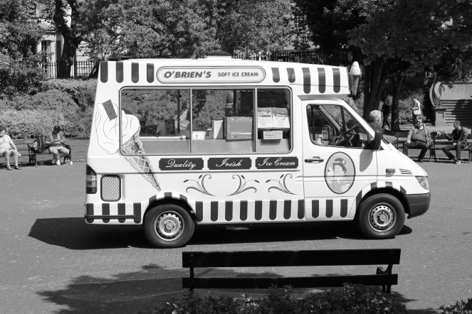 Ice cream truck in St Stephen's Green Park