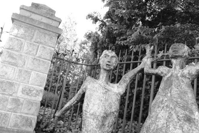 Sculpture opposite Christ Church Cathedral